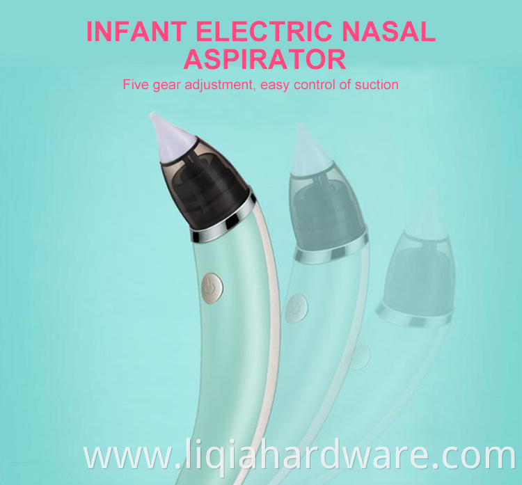 Private Label Nose Cleaner Nasal Aspirator Baby Nose Suction Electric Nose Suction for Baby USB 3-6 Hours 2000 Ma